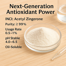 Load image into Gallery viewer, Acetyl Zingerone ( Synoxyl® AZ) – Advanced Antioxidant Protection with Acetyl Zingerone - Cosmetic Oil Soluble Antioxidant for DIY Vitamin C Cosmetics UK Supplier

