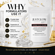 Load image into Gallery viewer, Oilkemia™ 5S CC Polymer – Crystal-Clear Oil Thickener &amp; Rheology Modifier for Balms, Cleansing Oils, Sticks &amp; Anhydrous Cosmetics
